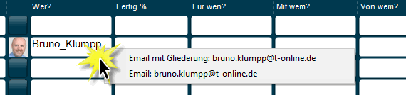 Mail an Teammitglieder