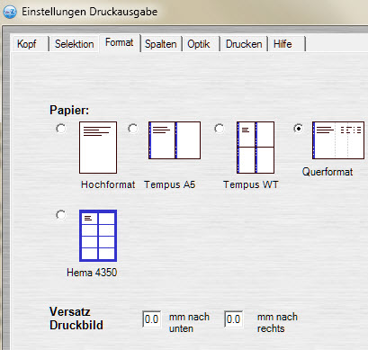 Druckoptionen Seite 3