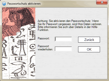 Passwortschutz aktivieren